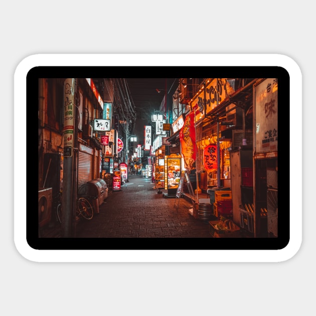 Warmth of Neon Tokyo Sticker by HimanshiShah